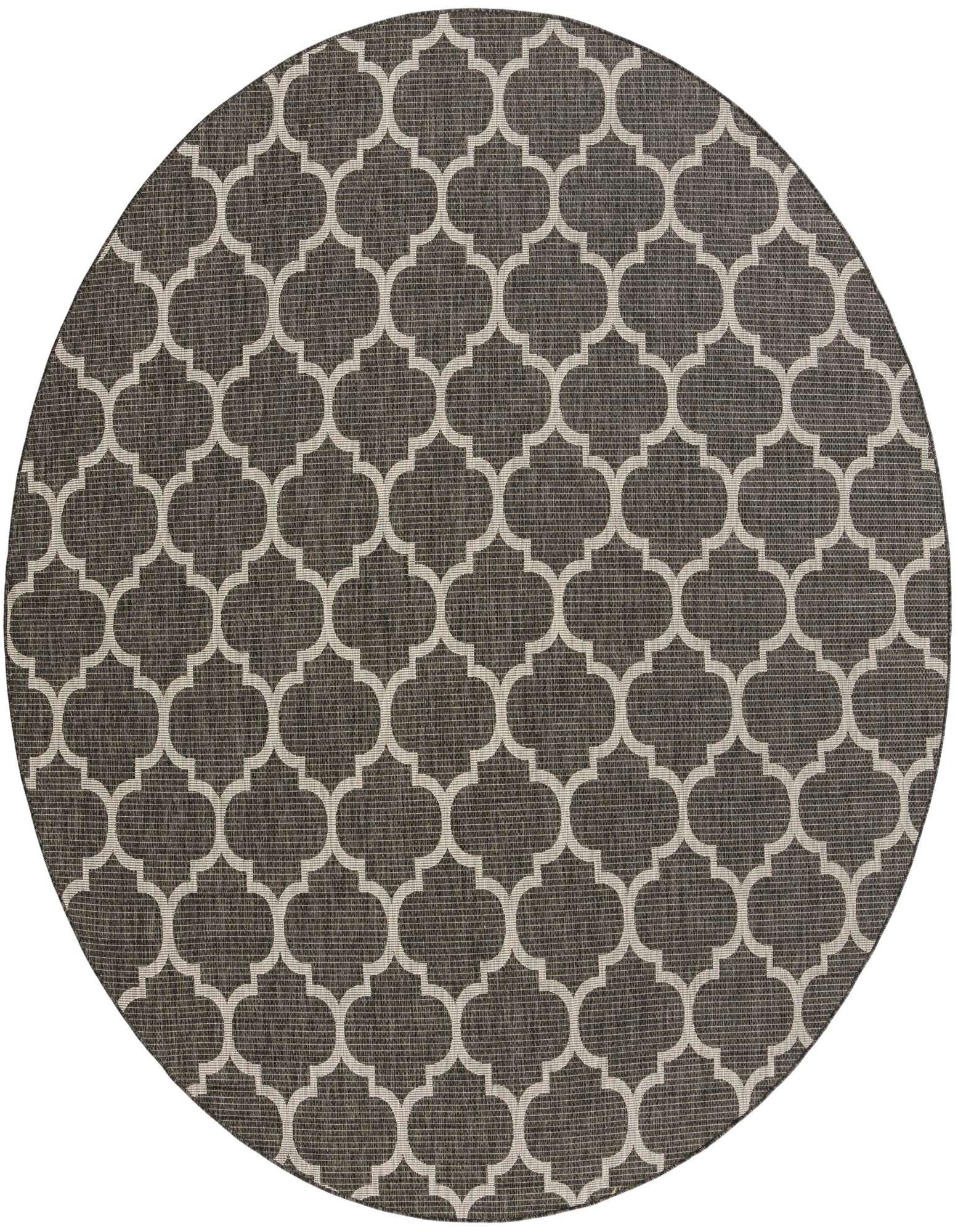 10' 8 x 10' 8 Easy-Clean Trellis Indoor / Outdoor Round Rug