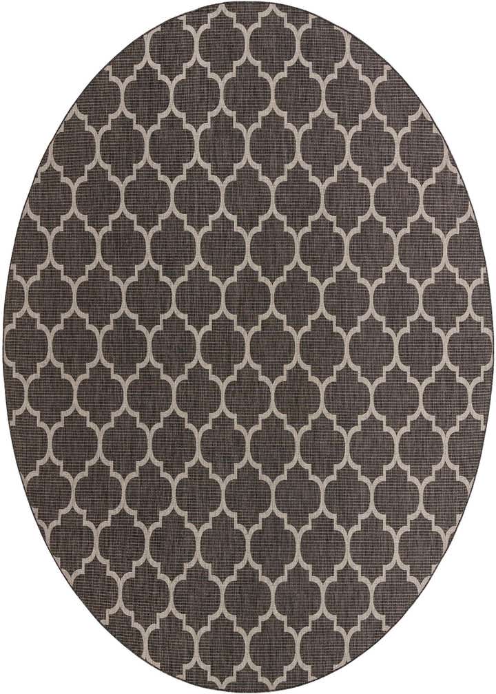 13' x 13' Easy-Clean Trellis Indoor / Outdoor Round Rug