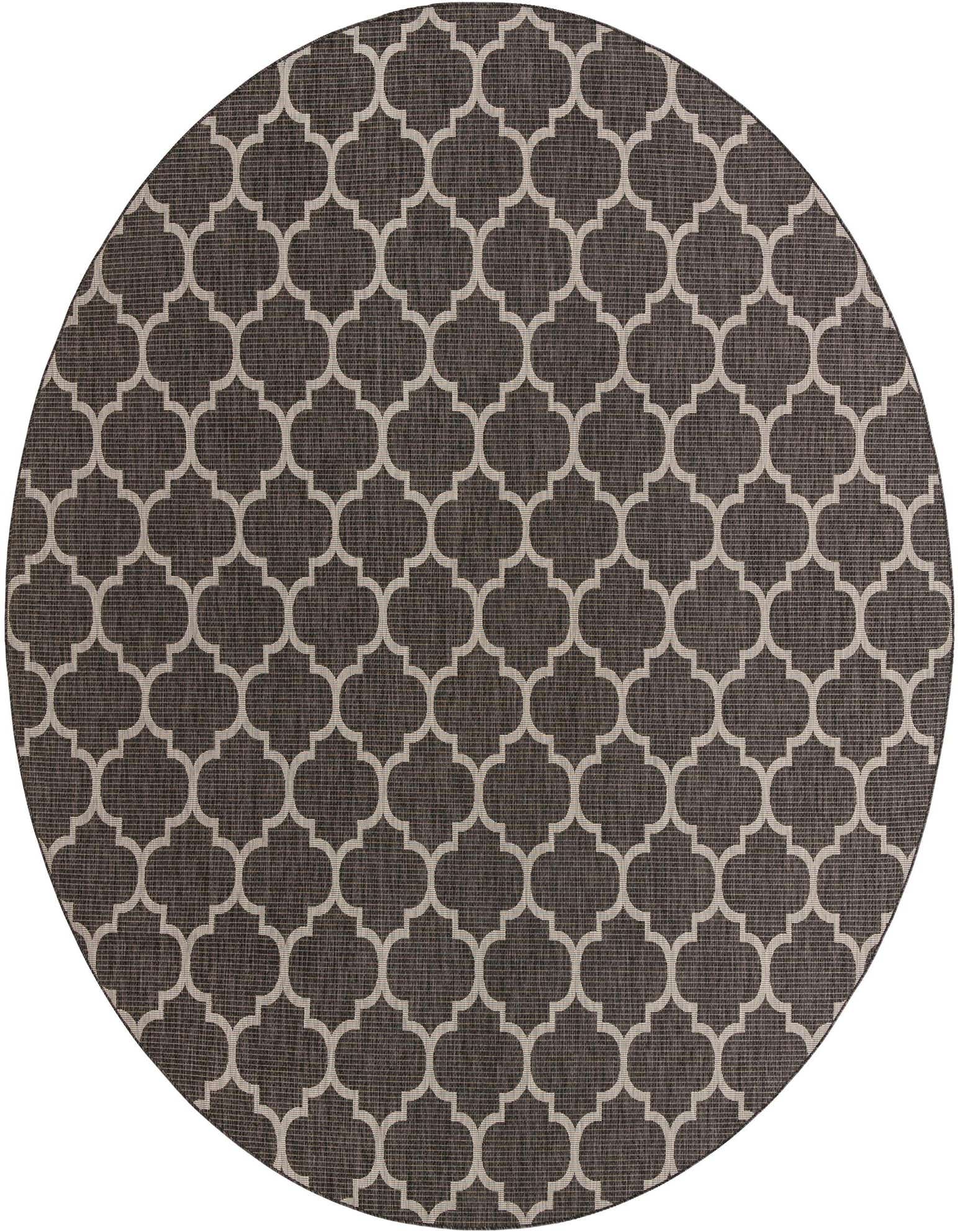 13' x 13' Easy-Clean Trellis Indoor / Outdoor Round Rug