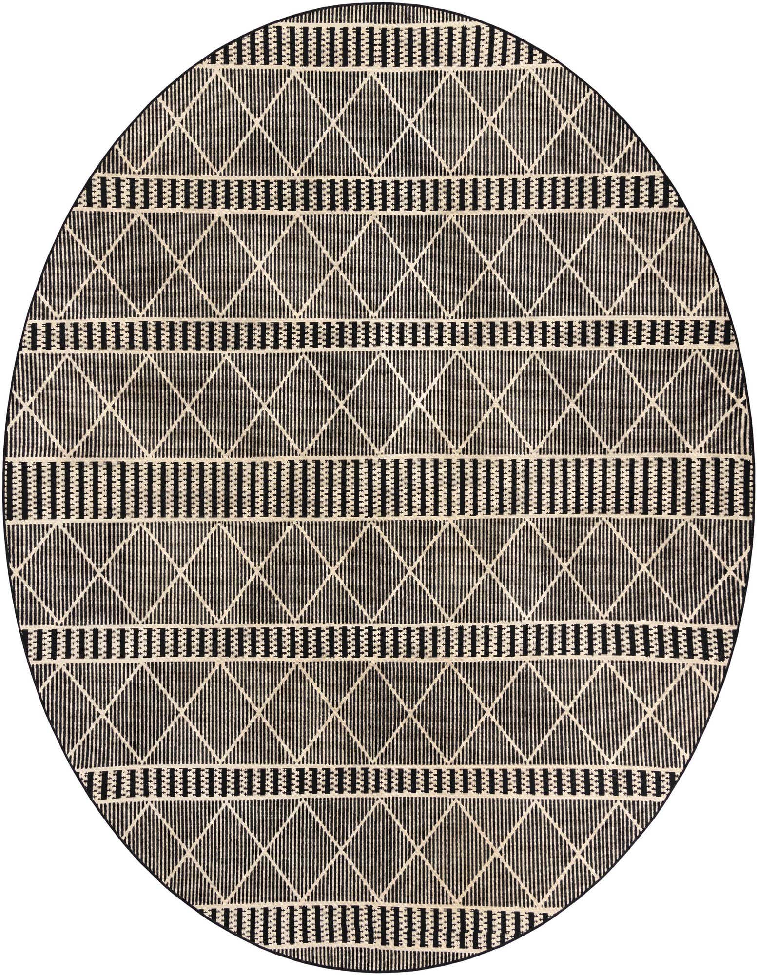 10' x 10' Easy-Clean Trellis Indoor / Outdoor Round Rug