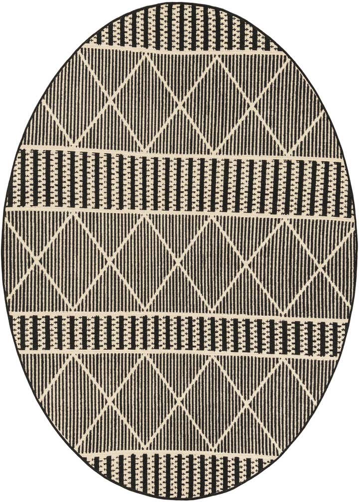 5' 3 x 5' 3 Easy-Clean Trellis Indoor / Outdoor Round Rug
