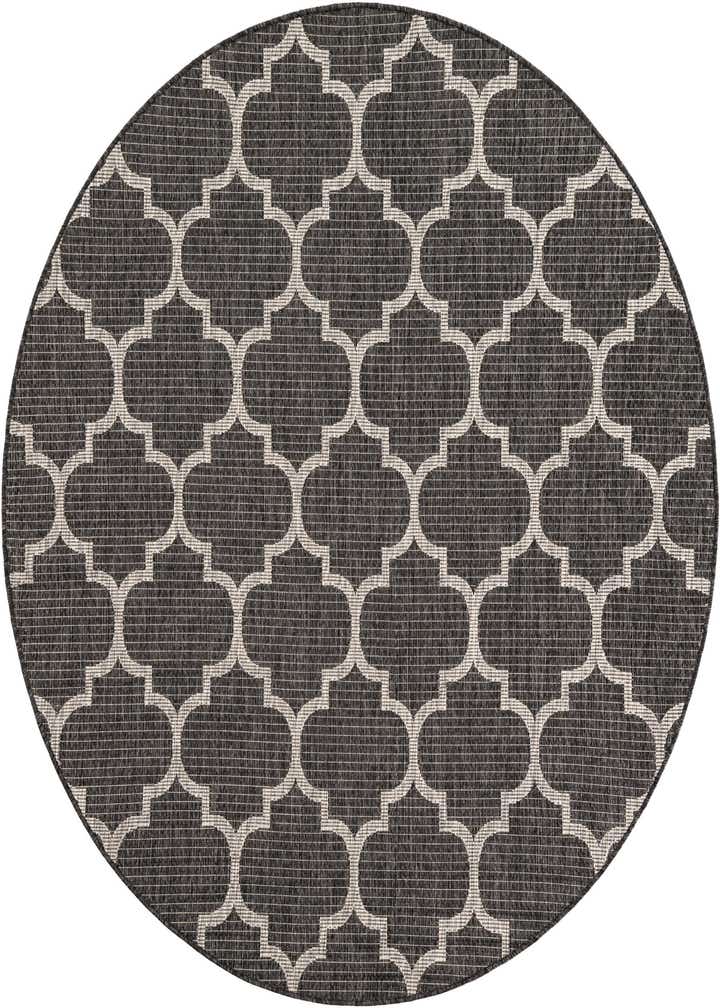 6' x 6' Easy-Clean Trellis Indoor / Outdoor Round Rug