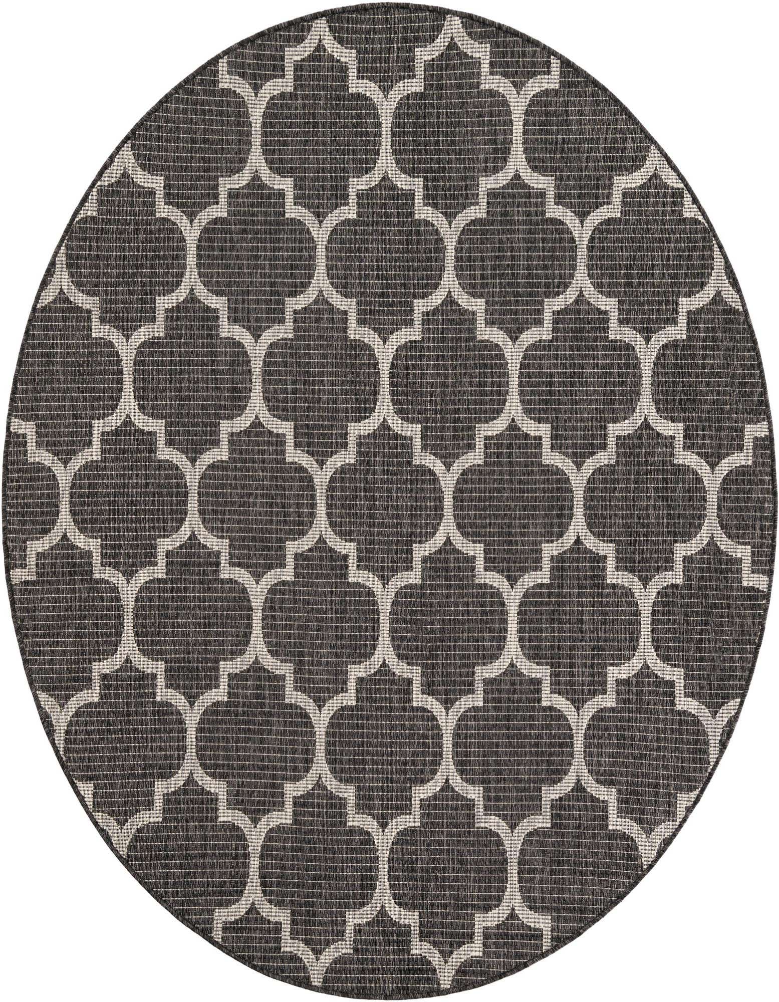 6' x 6' Easy-Clean Trellis Indoor / Outdoor Round Rug