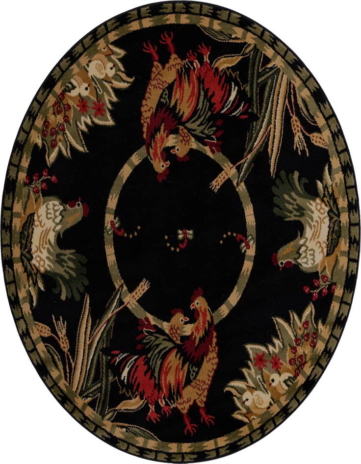 Detail image of 3' x 3' Pastoral Round Rug