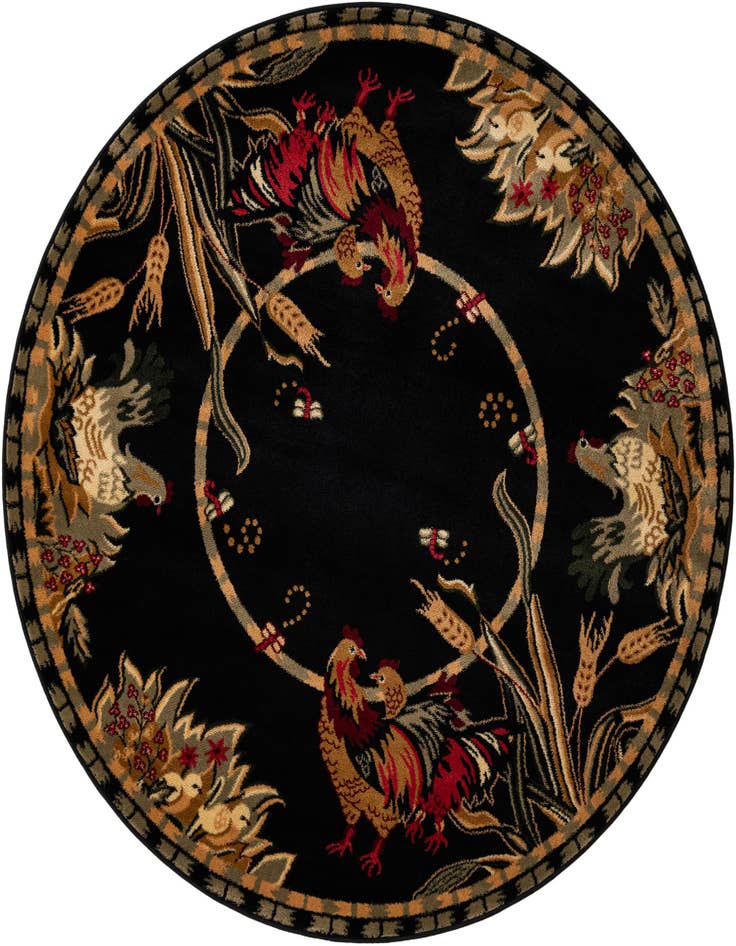 Detail image of 6' x 6' Pastoral Round Rug