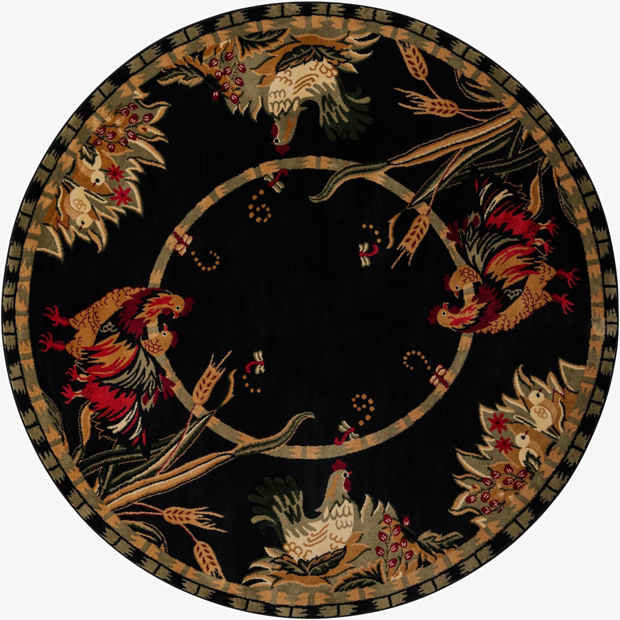 7' 10 x 7' 10 Pastoral Round Rug