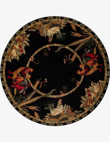 7' 10 x 7' 10 Pastoral Round Rug