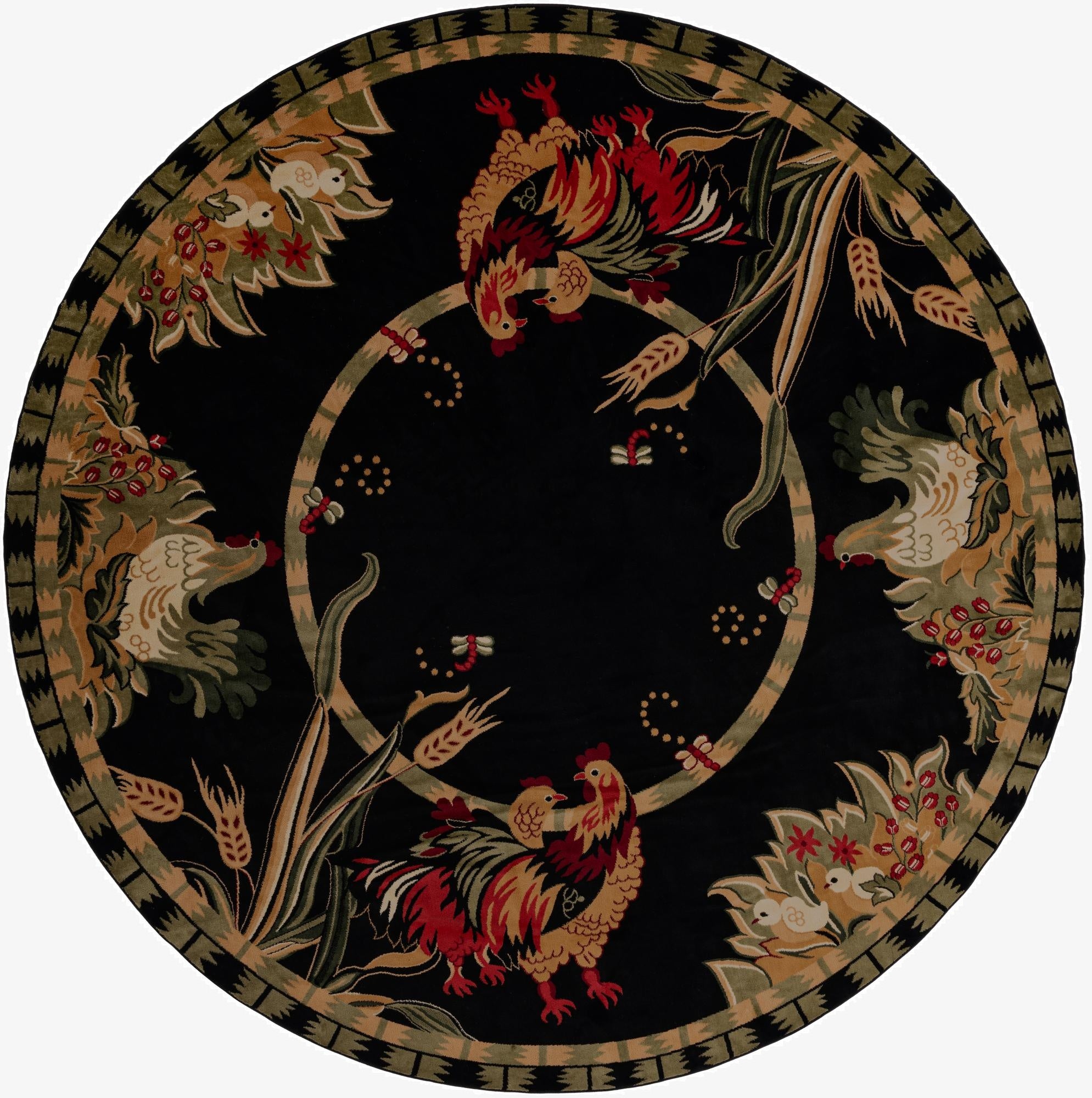 13' x 13' Pastoral Round Rug