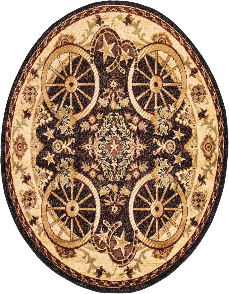Detail image of 5' 3 x 5' 3 Pioneer Round Rug