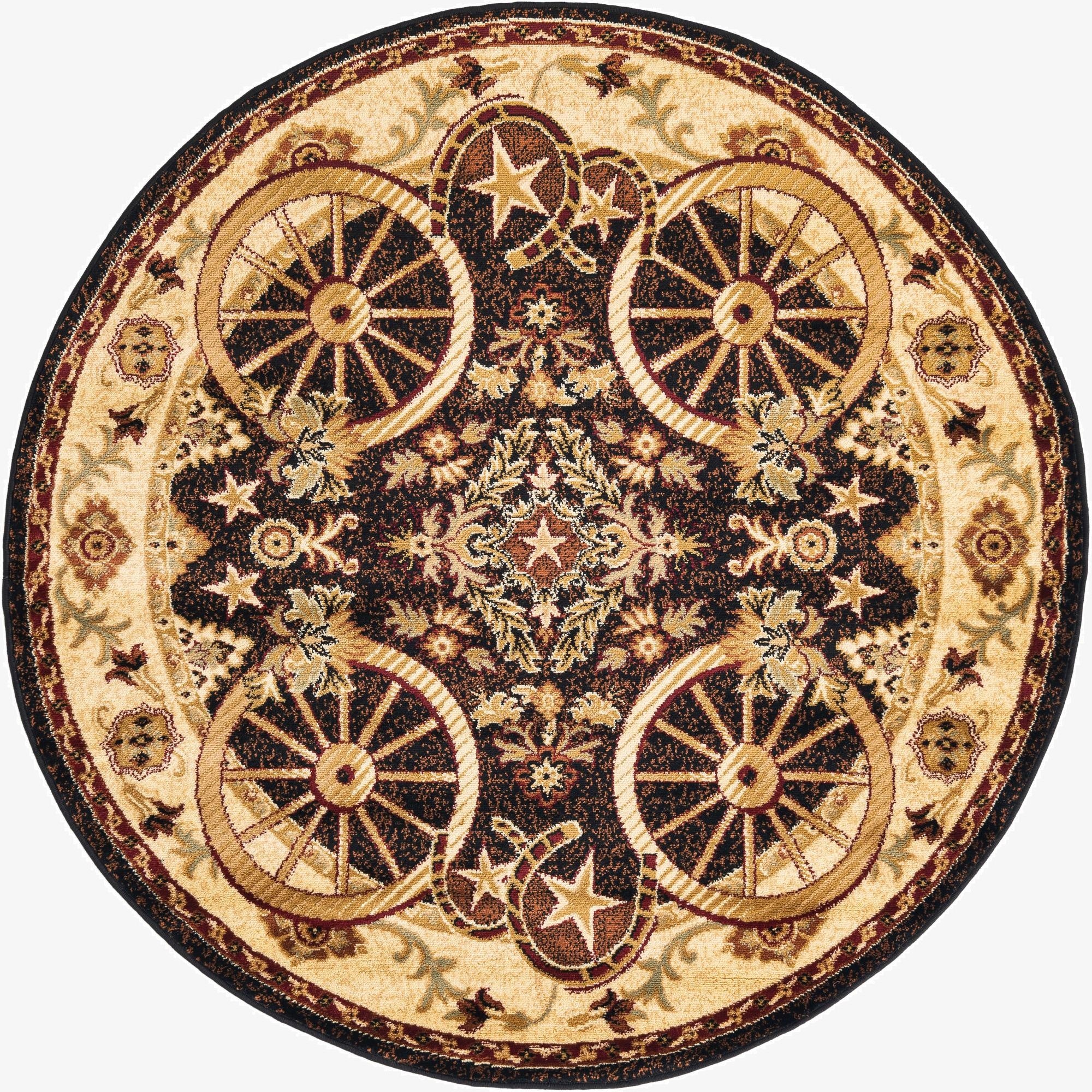 5' 3 x 5' 3 Pioneer Round Rug