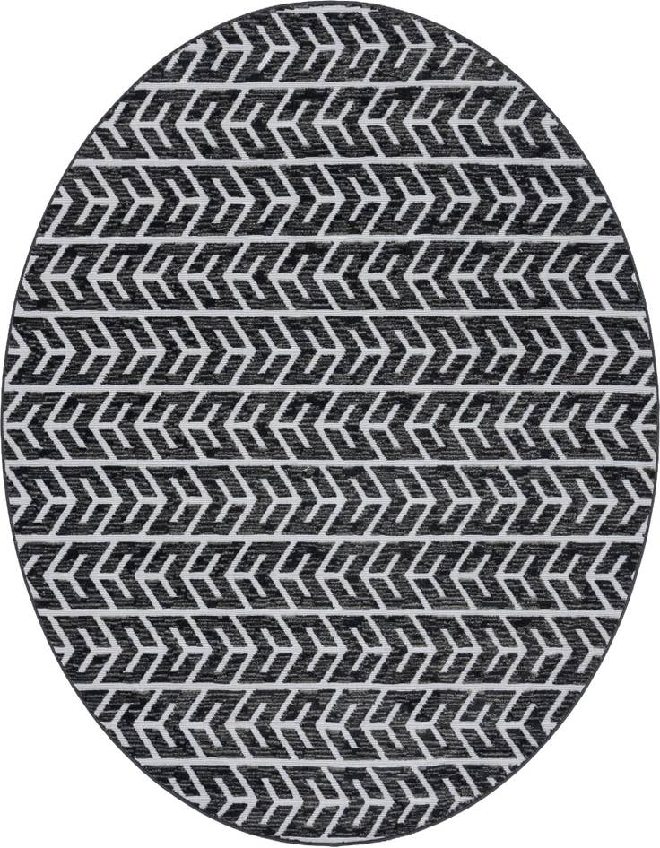 Detail image of 8' x 8' Easy-Clean Sabrina Soto Aston Indoor / Outdoor Round Rug