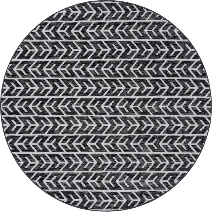 Detail image of 8' x 8' Easy-Clean Sabrina Soto Aston Indoor / Outdoor Round Rug