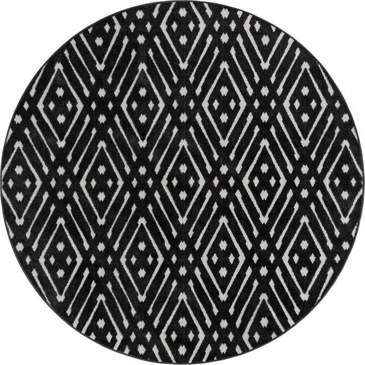 8' x 8' Easy-Clean Sabrina Soto Ella Indoor / Outdoor Round Rug
