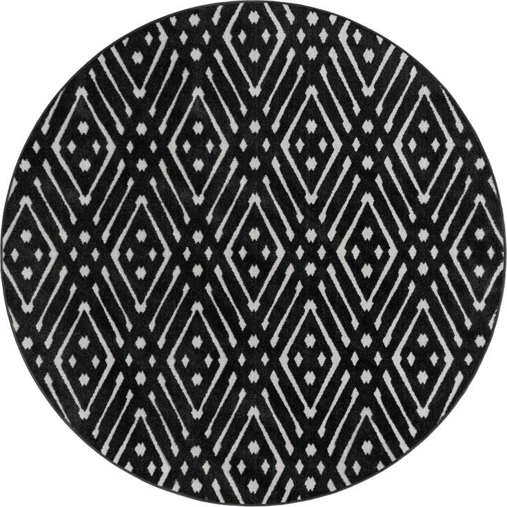 Detail image of 8' x 8' Easy-Clean Sabrina Soto Ella Indoor / Outdoor Round Rug