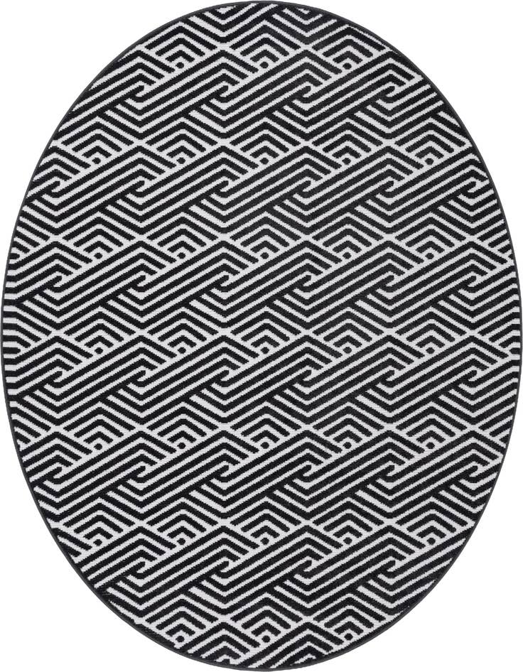 Detail image of 8' x 8' Easy-Clean Sabrina Soto Hudson Indoor / Outdoor Round Rug
