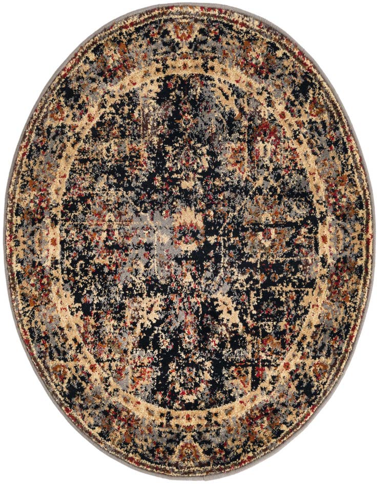 Detail image of 3' x 3' Saturn Round Rug