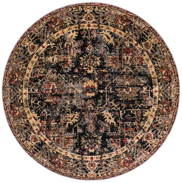 160cm x 160cm Saturn Rund Teppich