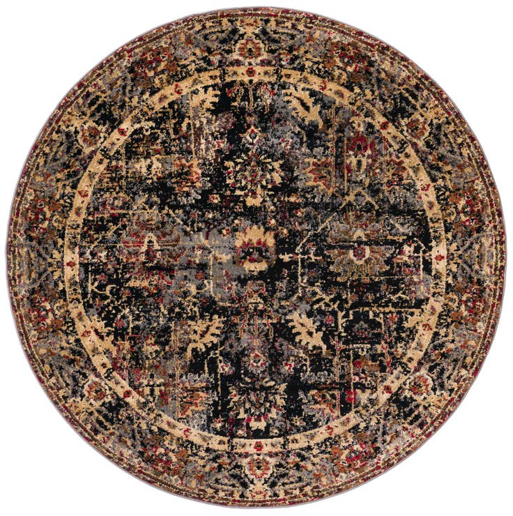 Detailansicht von 160cm x 160cm Saturn Rund Teppich