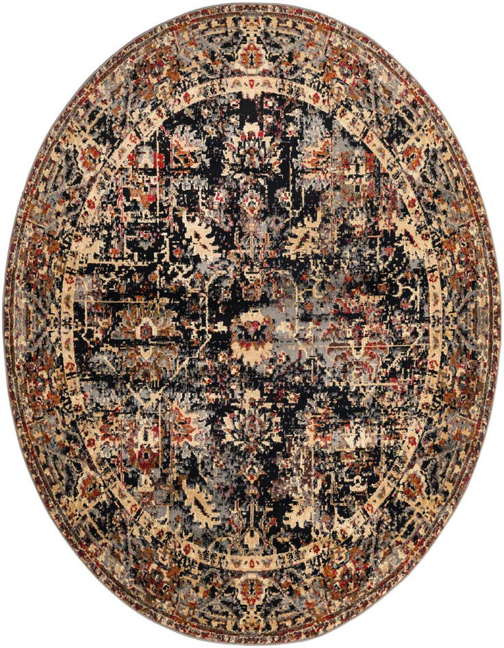 Detail image of 7' 10 x 7' 10 Saturn Round Rug