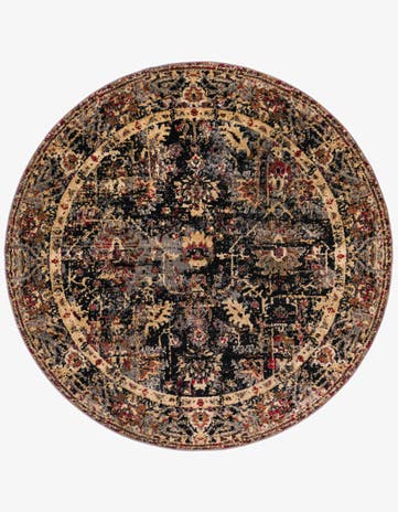 5' 3 x 5' 3 Saturn Round Rug