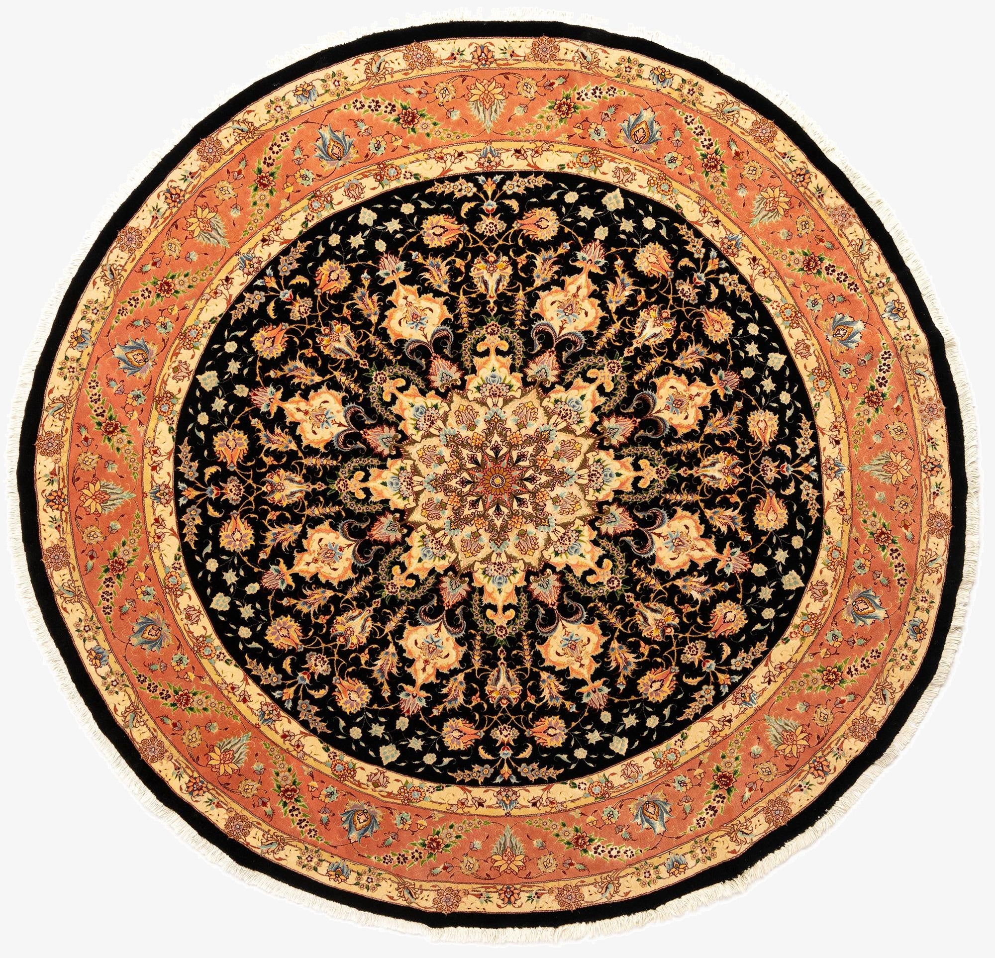 8' 2 x 8' 2 Tabriz Round Rug