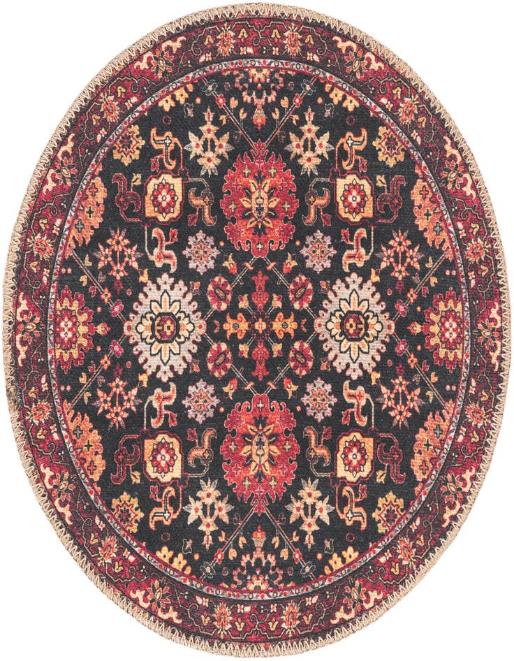 Detail image of 2' x 2' Washable Timeless Round Rug