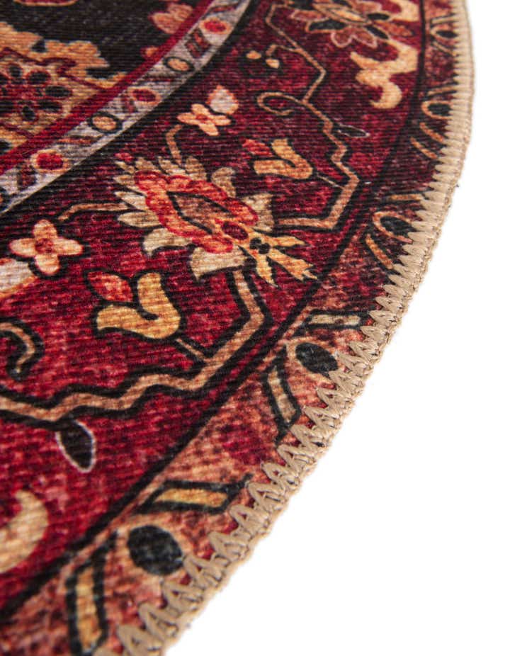 5' 1 x 5' 1 Washable Timeless Round Rug