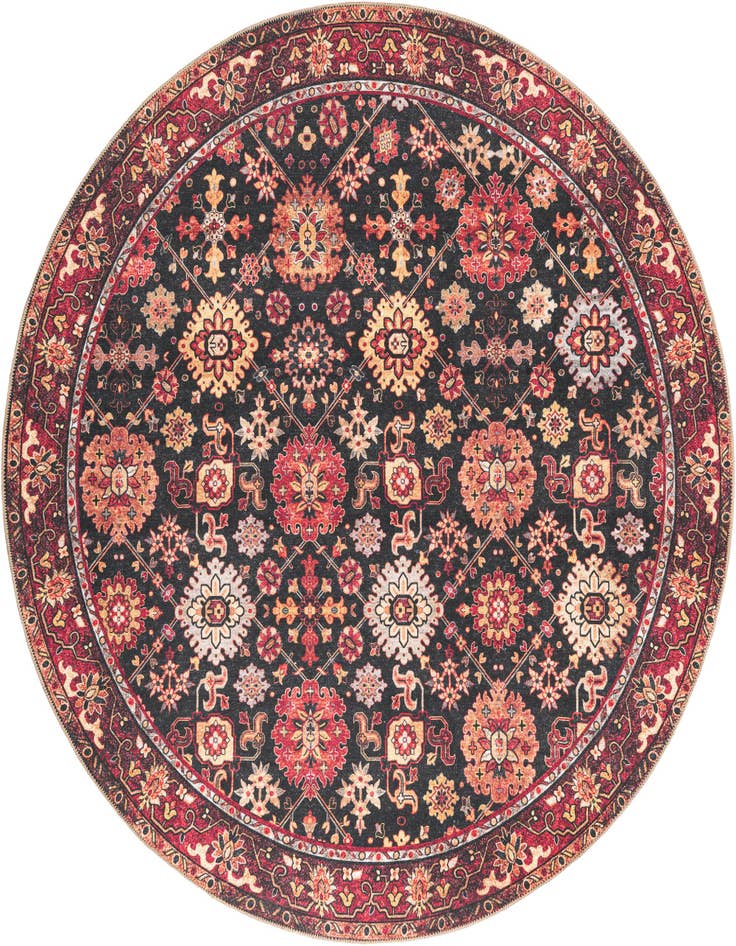 Detail image of 7' 10 x 7' 10 Washable Timeless Round Rug