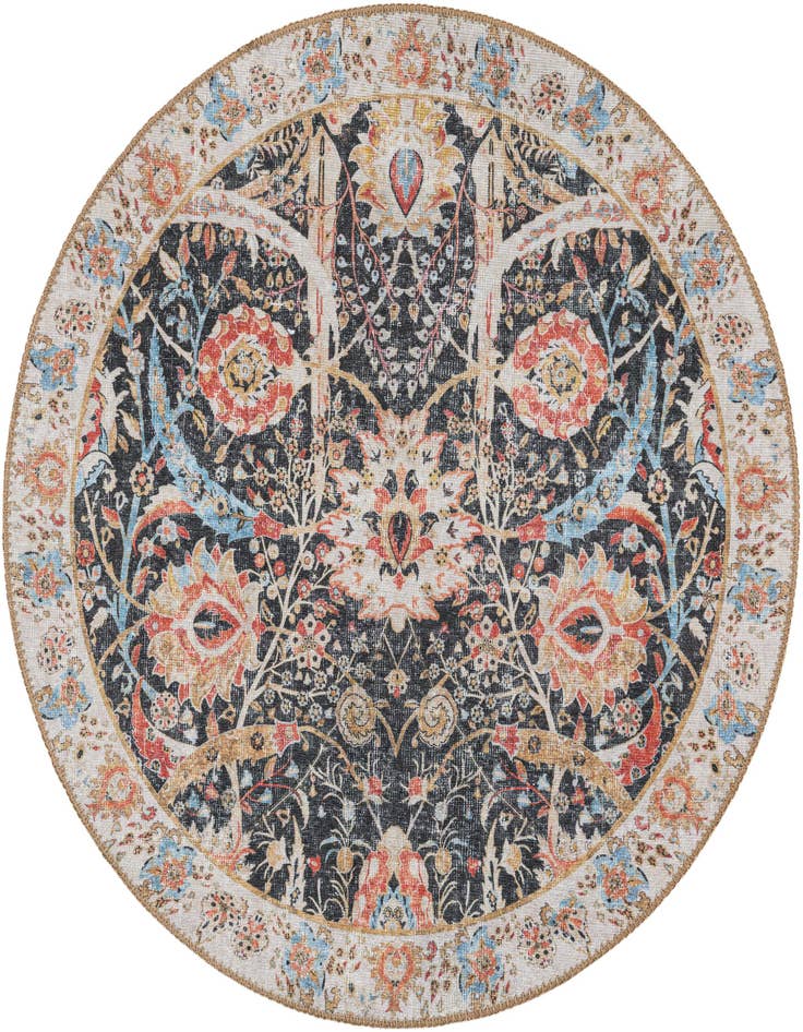 Detail image of 3' 6 x 3' 6 Washable Timeless Round Rug