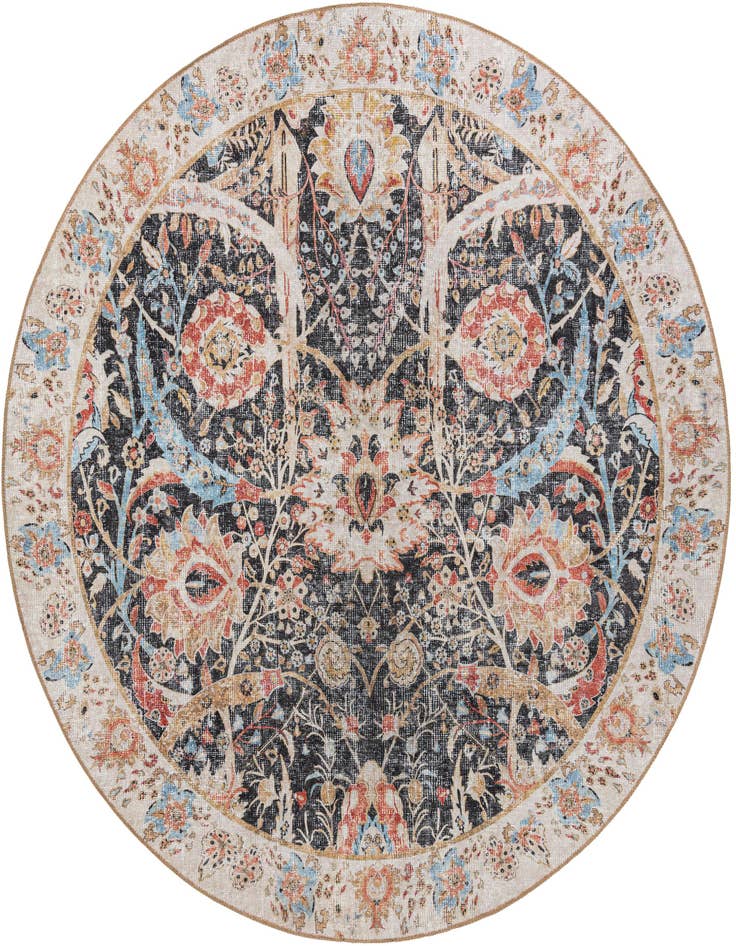 Detail image of 7' 10 x 7' 10 Washable Timeless Round Rug