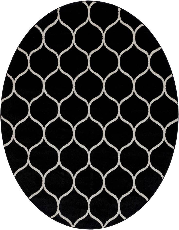 Detail image of 7' 10 x 7' 10 Trellis Frieze Round Rug