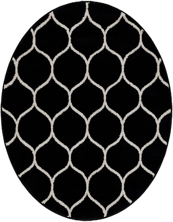 Detail image of 4' x 4' Trellis Frieze Round Rug
