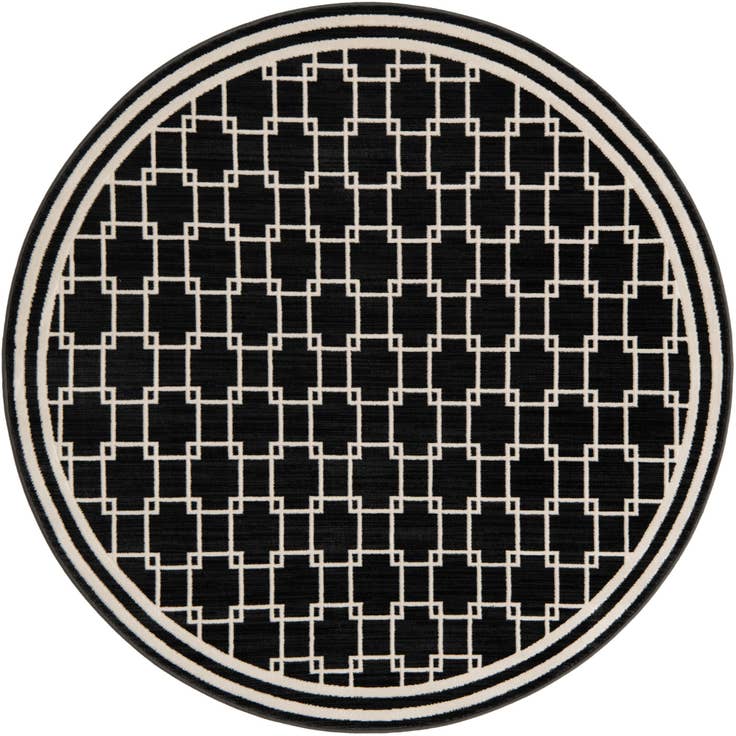 Detail image of Jill Zarin 5' x 5' Metropolitan Uptown Round Rug