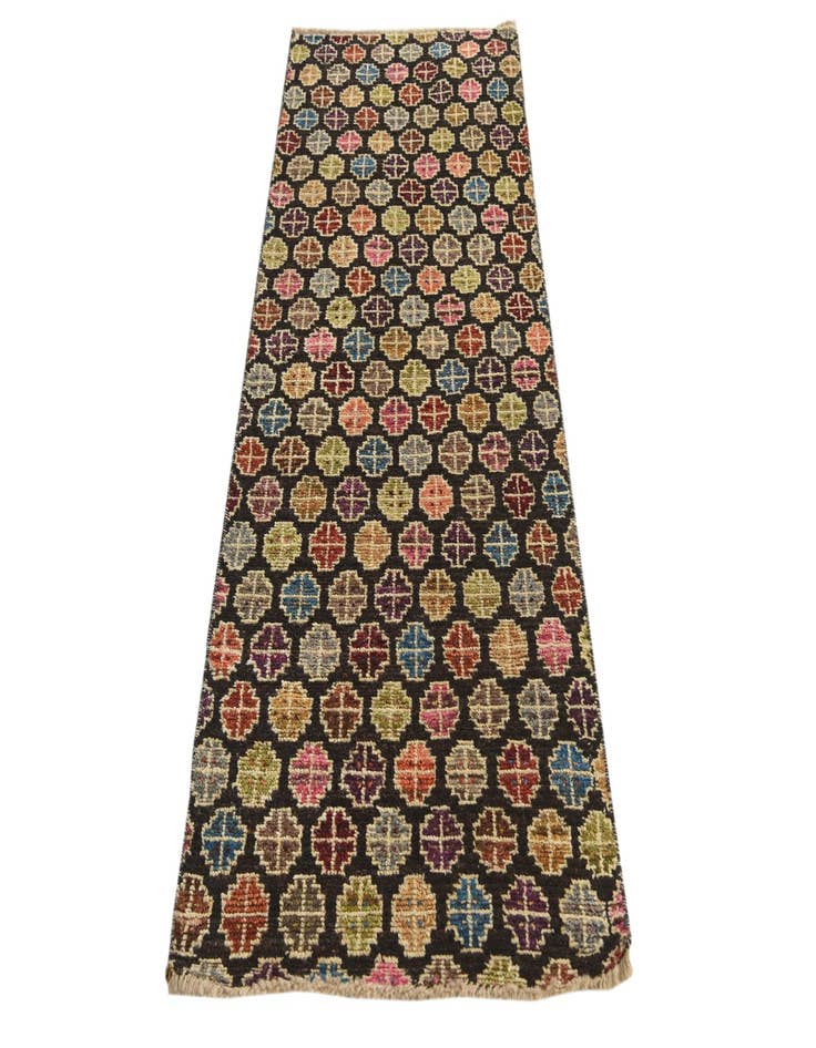 Detail image of 2' 8 x 7' 1  Hand Knotted Balouch Wool Runner Rug