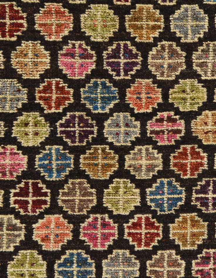 Detail image of 2' 8 x 7' 1  Hand Knotted Balouch Wool Runner Rug