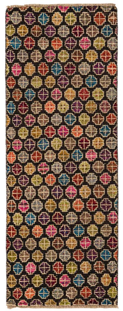 2' 8 x 7' 1 Hand Knotted Balouch Wool Runner Rug