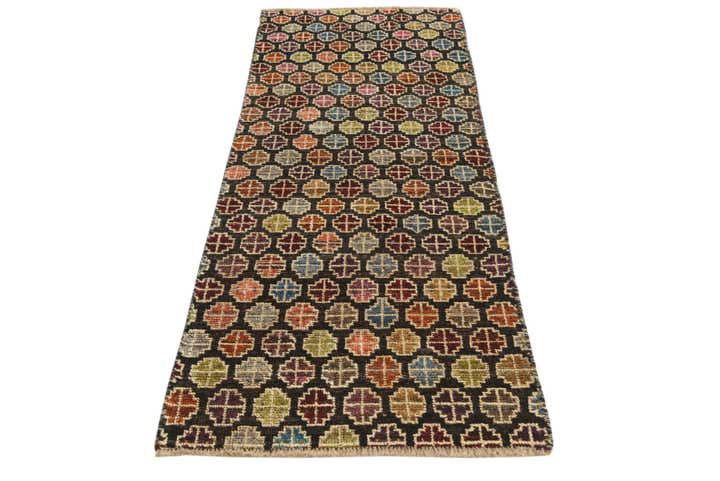 2' 6 x 7' 3 Hand Knotted Balouch Wool Runner Rug