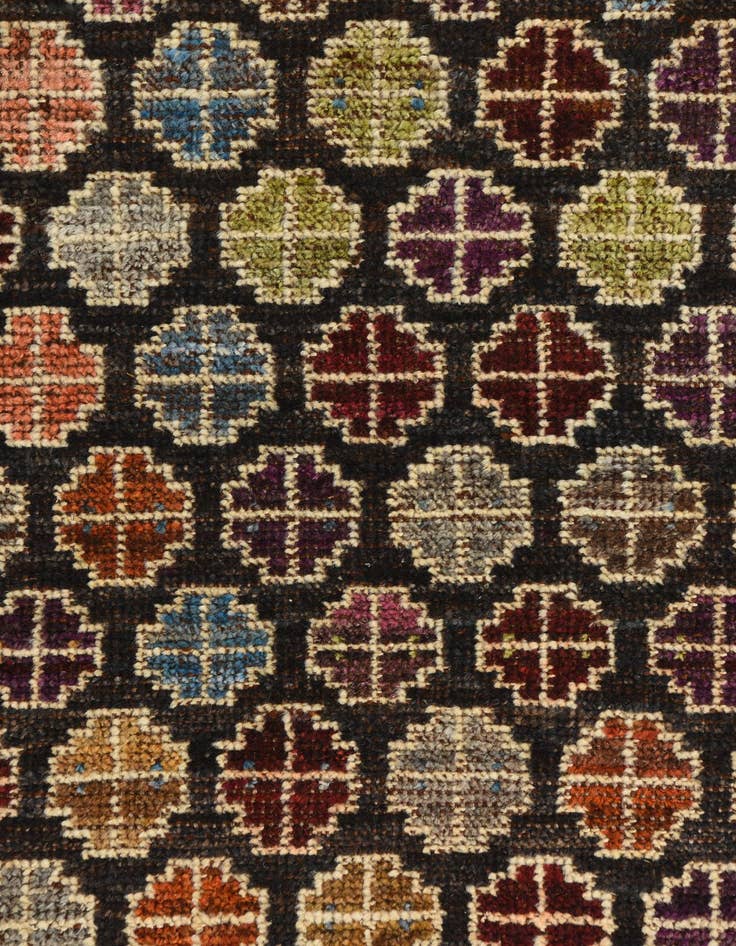 Detail image of 2' 6 x 7' 3  Hand Knotted Balouch Wool Runner Rug