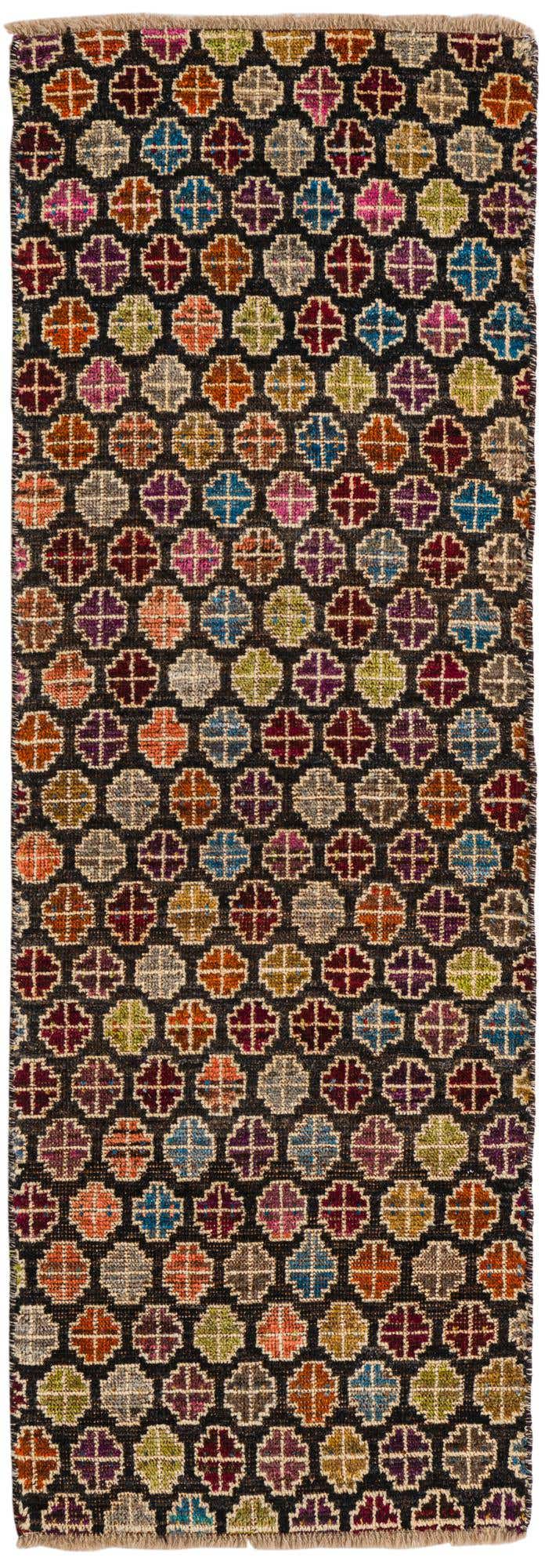 2' 6 x 7' 3 Hand Knotted Balouch Wool Runner Rug