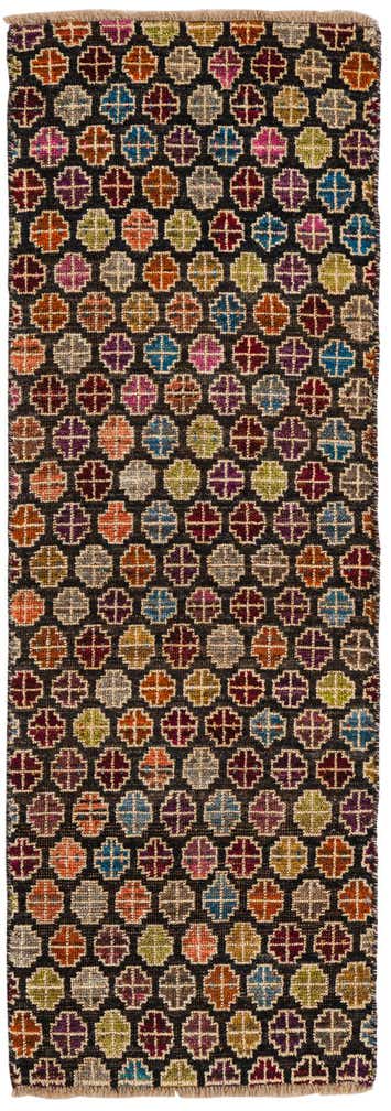 2' 6 x 7' 3 Hand Knotted Balouch Wool Runner Rug