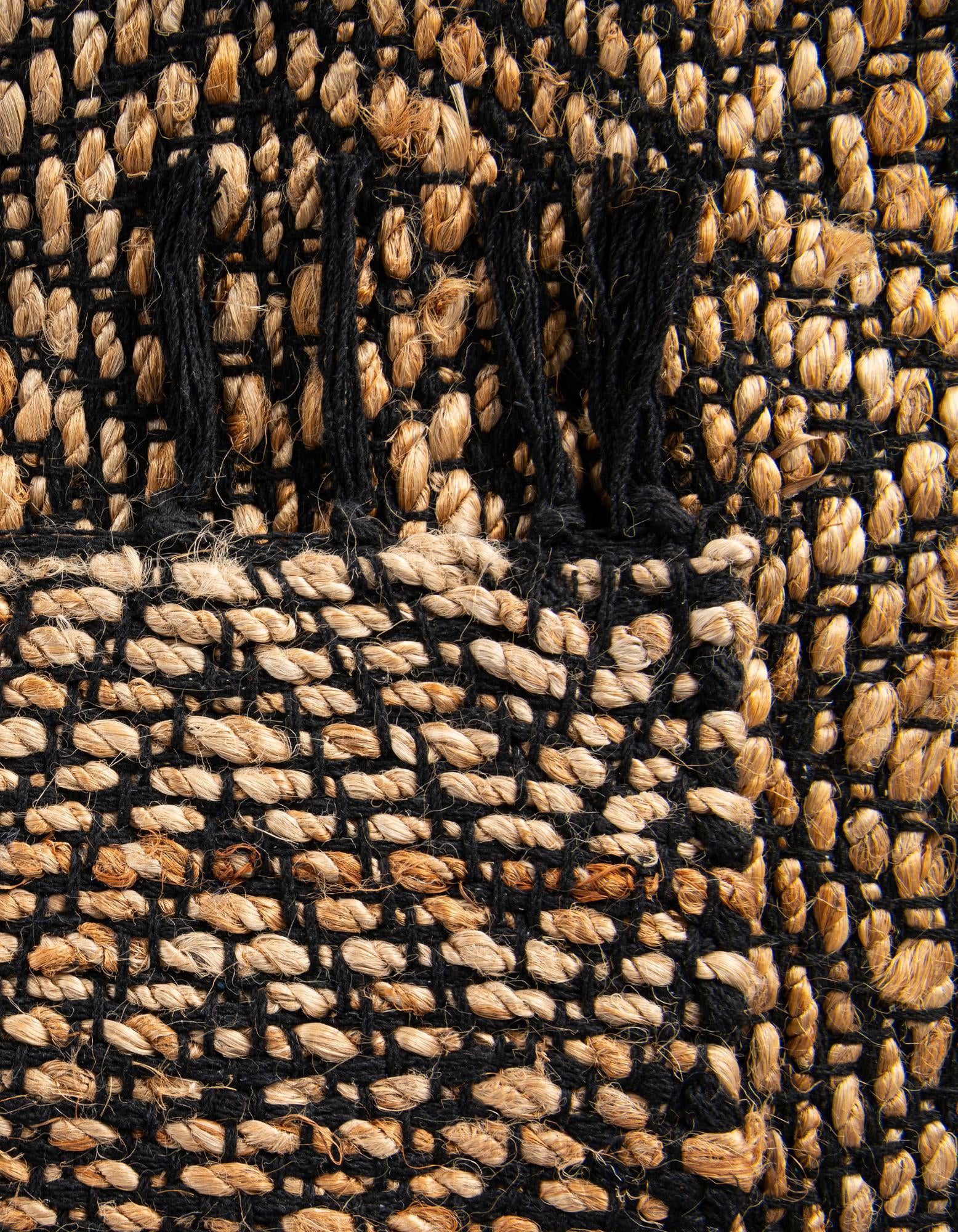 2' 2 x 12' Hand Woven Braided Jute Runner Rug