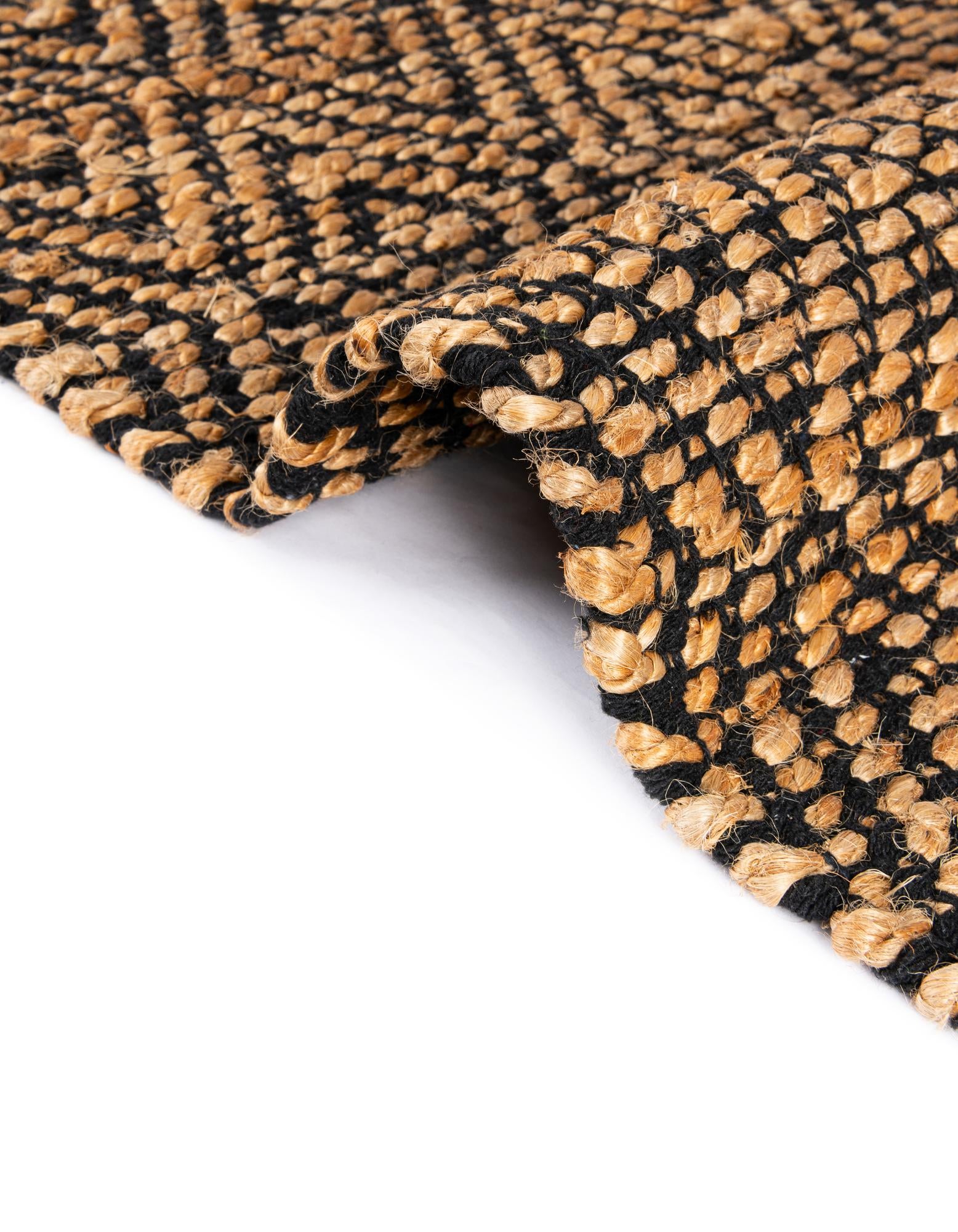 2' 2 x 12' Hand Woven Braided Jute Runner Rug