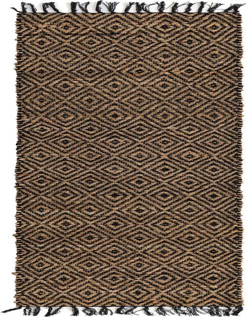 Detail image of 2' 2 x 8'  Hand Woven Braided Jute Runner Rug
