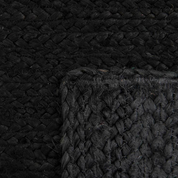 Detail image of 2' 7 x 9' 10 Handmade Braided Jute Runner Rug