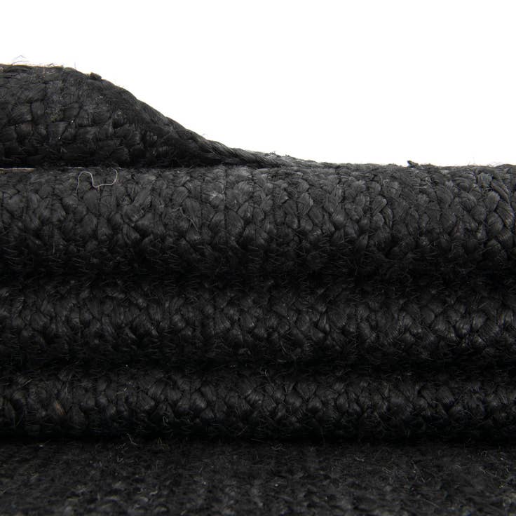Detail image of 2' 7 x 9' 10 Handmade Braided Jute Runner Rug