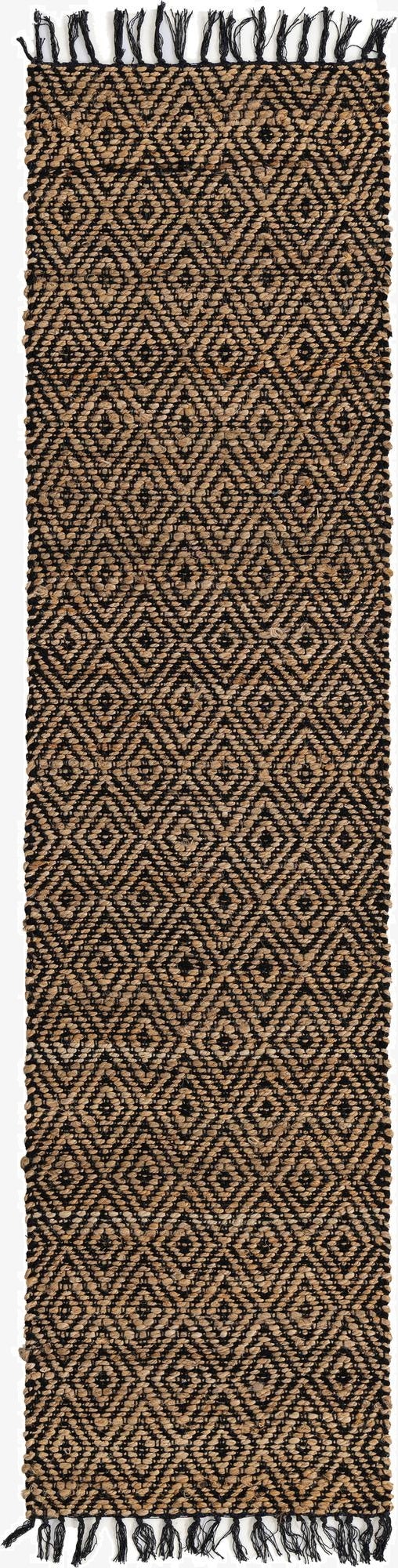 2' 2 x 8'  Hand Woven Braided Jute Runner Rug