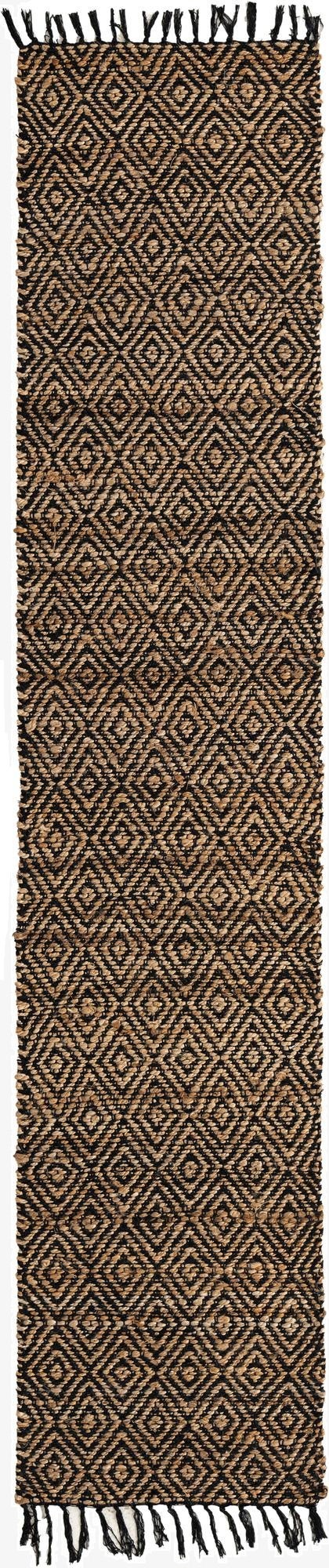 2' 2 x 10'  Hand Woven Braided Jute Runner Rug