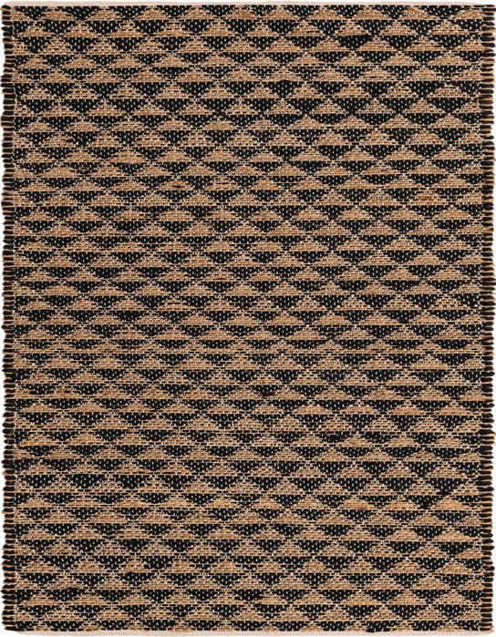 Detail image of 2' 7 x 10' Hand Woven Chindi Jute Runner Rug