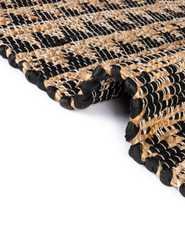 2' 7 x 10' Hand Woven Chindi Jute Runner Rug