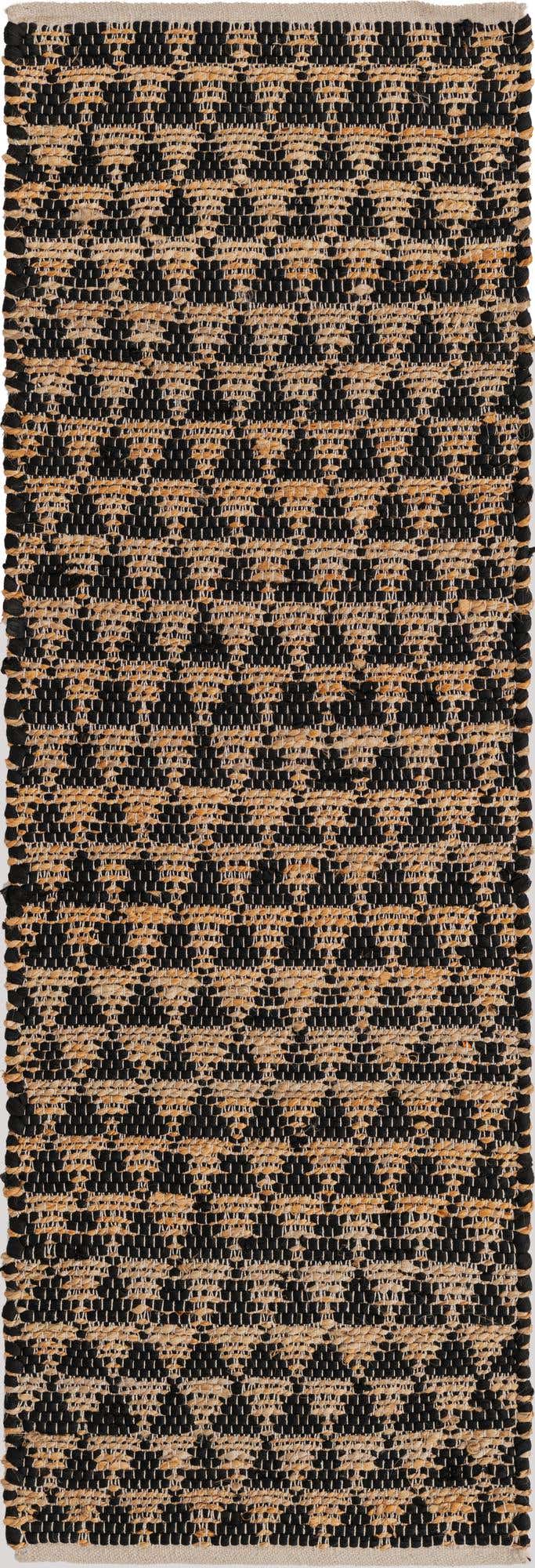 2' 2 x 6' 1 Hand Woven Chindi Jute Runner Rug